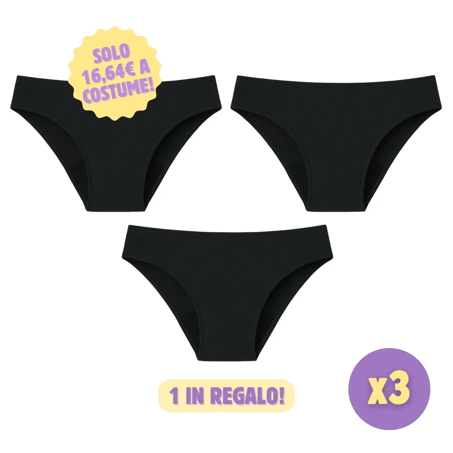 Costume da bagno Mestruale Ultra-Assorbente PROMO 3x2